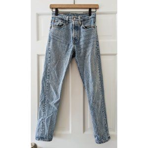 Levi’s 501 Skinny High Rise Denim Jeans Size 24